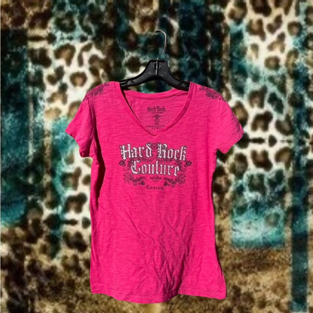 Hard Rock Cafe Pink Graphic Tee